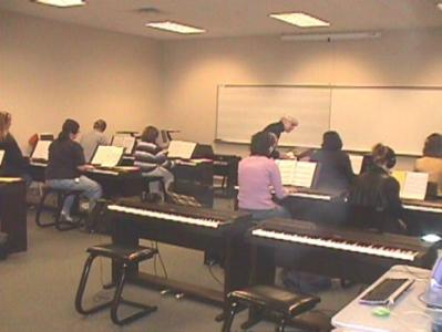 Music Library Keyboard Classroom